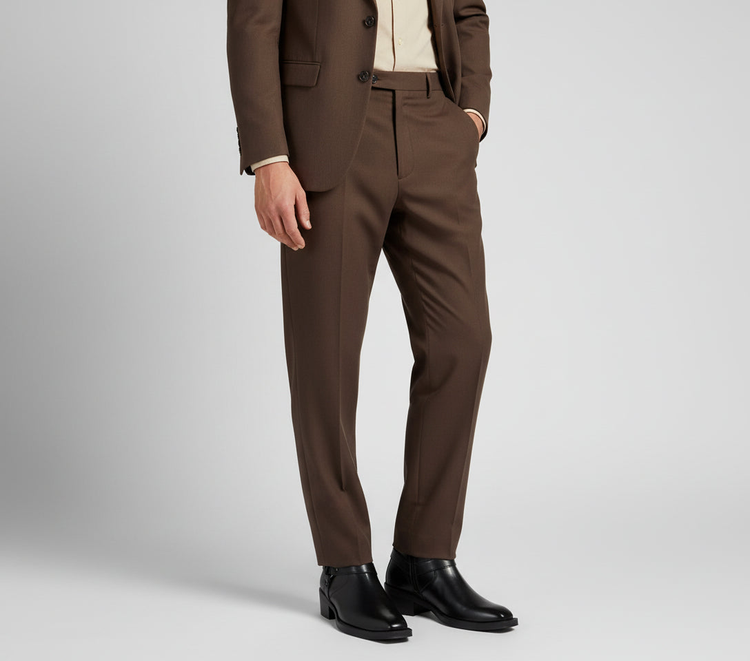 Trendathic Amber Elite – Premium Brown Leather Ankle Boots