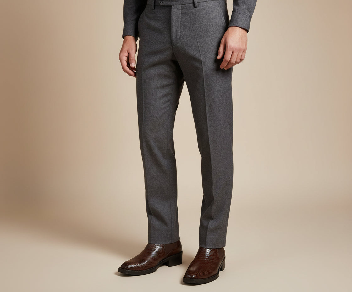 Trendathic Shadow Luxe – Premium Black Textured Chelsea Boots