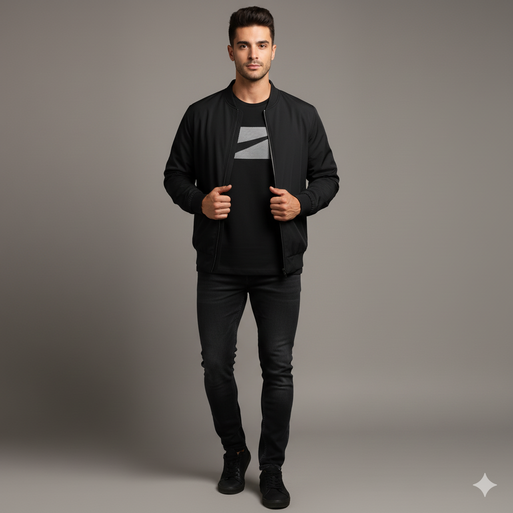 Nike Black Half Sleeves T-Shirt